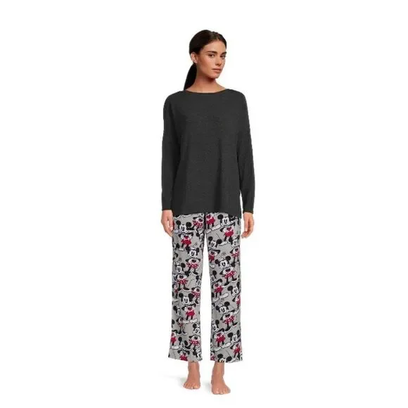 Disney Women's Mickey Mouse Plush Sleep Lounge Pants Size L - Picture 3 of 6